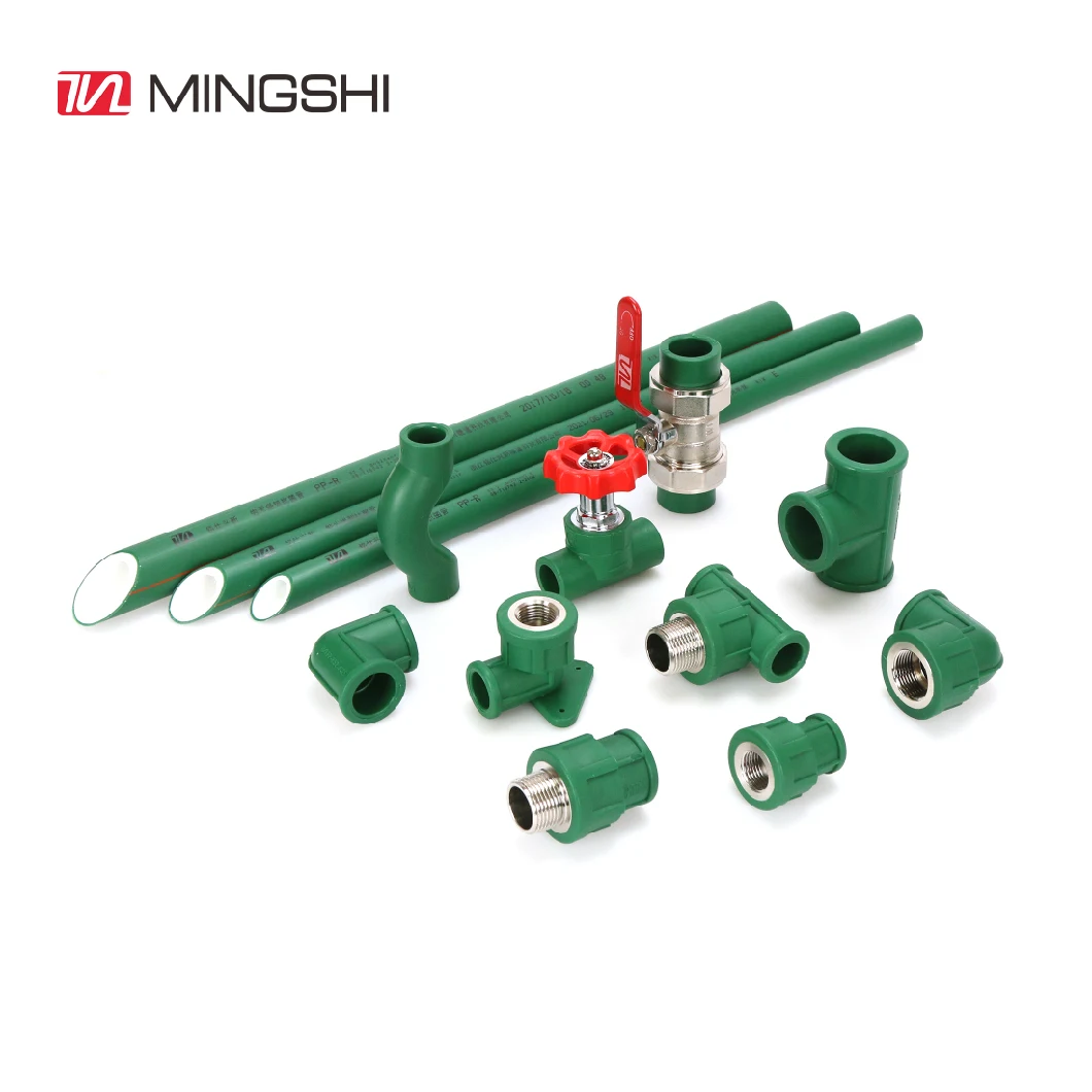 OEM ODM Plumbing Green Color High Density PPR Pipe Fitting -Female Straight