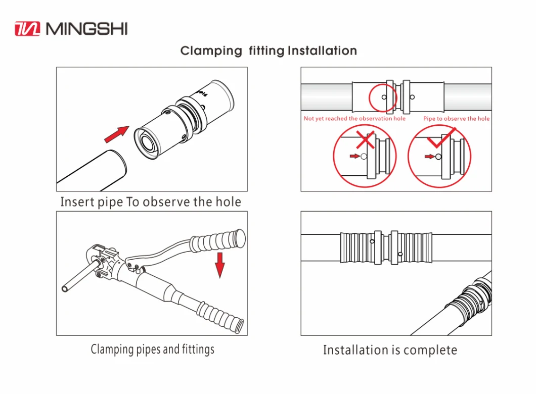 Pex Al Pex Gas Pipe with Aenor Acs Skz Watermark Wras Cstb Certificate