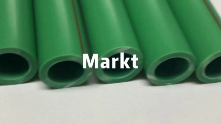 Venta al por mayor Pn12.5-20mm Tubos PPR de color verde Fabricación en China para agua fría y caliente