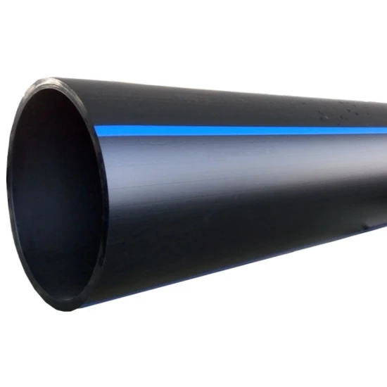 Tubería de HDPE Tubería de agua de 20-1200 mm de tubería de HDPE de fábrica estándar ISO negra para suministro de agua y drenaje